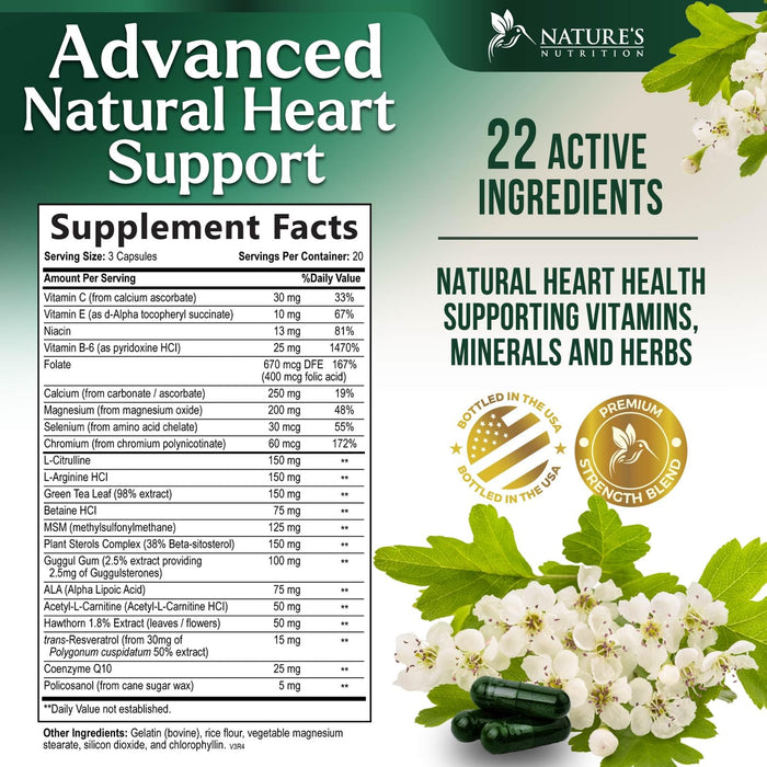 Heart 1650mg – 60 Capsules