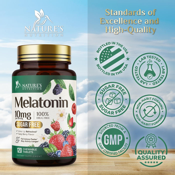 Melatonin 10 mg Fast Dissolve – 60 Day Supply