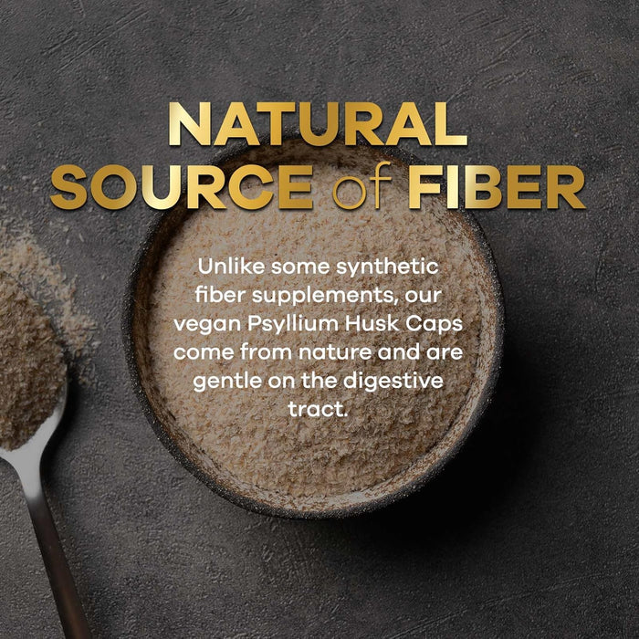 Nature's Nutrition - Psyllium Husk Capsules 1500mg, Non-GMO Gluten Free Digestive Support Natural Fiber Supplement