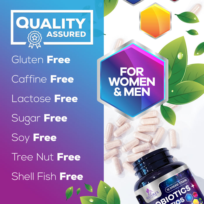 Daily Multi Extra Strength Vitamin Capsule for Women & Men with 10 Diverse Strains & Vitamins A, C, D, E, B6, B12, Zinc & Antioxidants Supplement for Immune & Digestive Health Support