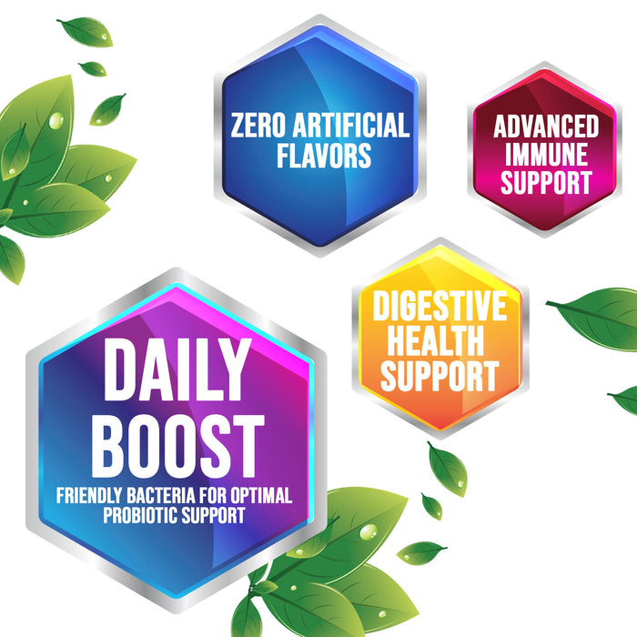 Daily Multi Extra Strength Vitamin Capsule for Women & Men with 10 Diverse Strains & Vitamins A, C, D, E, B6, B12, Zinc & Antioxidants Supplement for Immune & Digestive Health Support