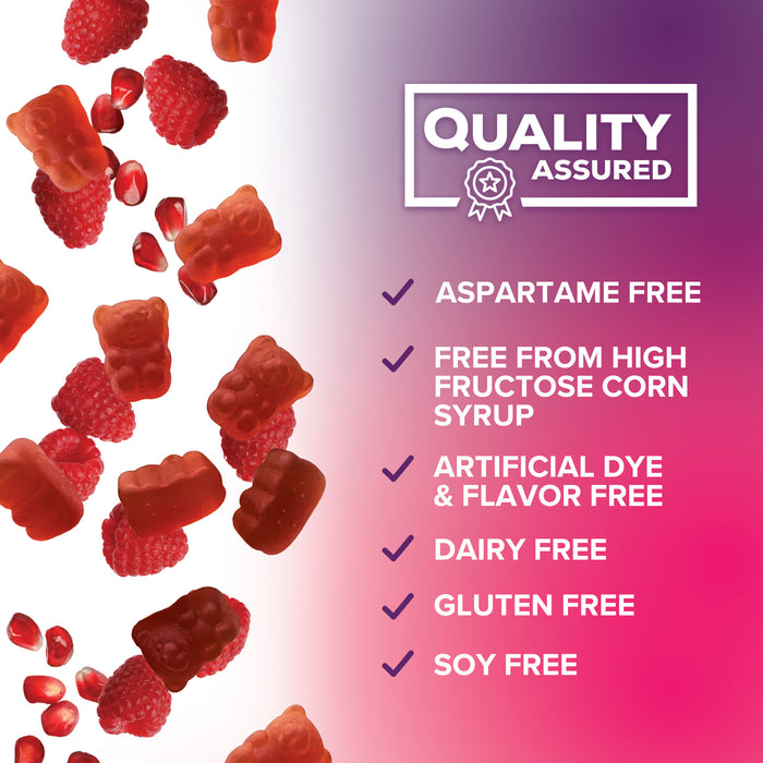 Sugar-Free Fiber Supplement Gummies for Adults - 4g Soluble Fiber per Serving - Natural Prebiotic Fiber Gummies Support Daily Digestive Health & Regularity - Plant Based & Berry Flavor - 60 Gummies