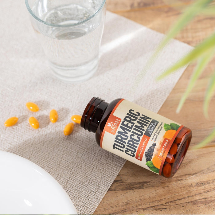 Turmeric Curcumin with BioPerine 95% Standardized Curcuminoids 1500mg Black Pepper Extract for Max Absorption, Premium Joint Support, Nature's Tumeric Herbal Supplement, Non-GMO, Vegan - 120 Softgels