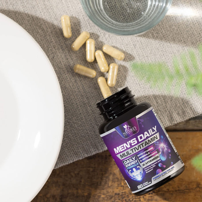 Men’s Multivitamin Supplement - Daily Mens Multivitamins Supplement for Health Support, Multivitamin for Men with Vitamins A, C, D, E & B12, Zinc, Calcium, Magnesium & More - Multi Vitamin