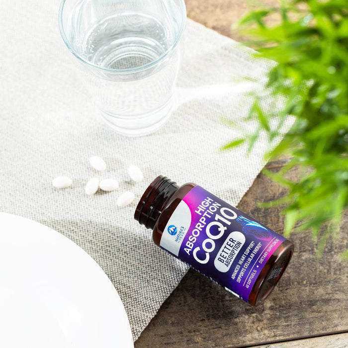 CoQ10 100mg Softgels - Powerful CoQ10 100 mg - Superior Absorption - Antioxidant for Heart Health Support & Energy Production - Coenzyme Q10 Vitamins & Supplements - 2 Month Supply - 60 Softgels